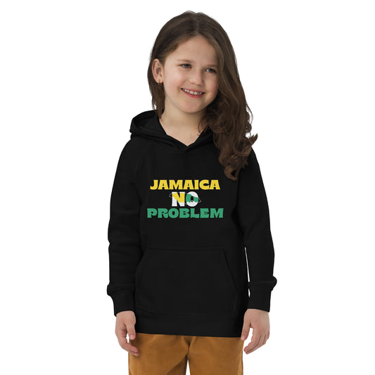 Eco-hoodie voor kinderen "Jamaica No Problem".
