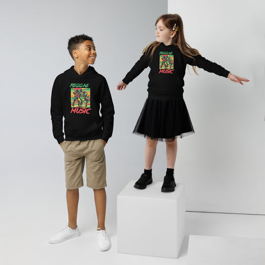 Eco-hoodie "Reggaemuziek" voor kinderen