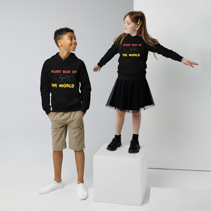 Eco-hoodie "Heartbeat" voor kinderen