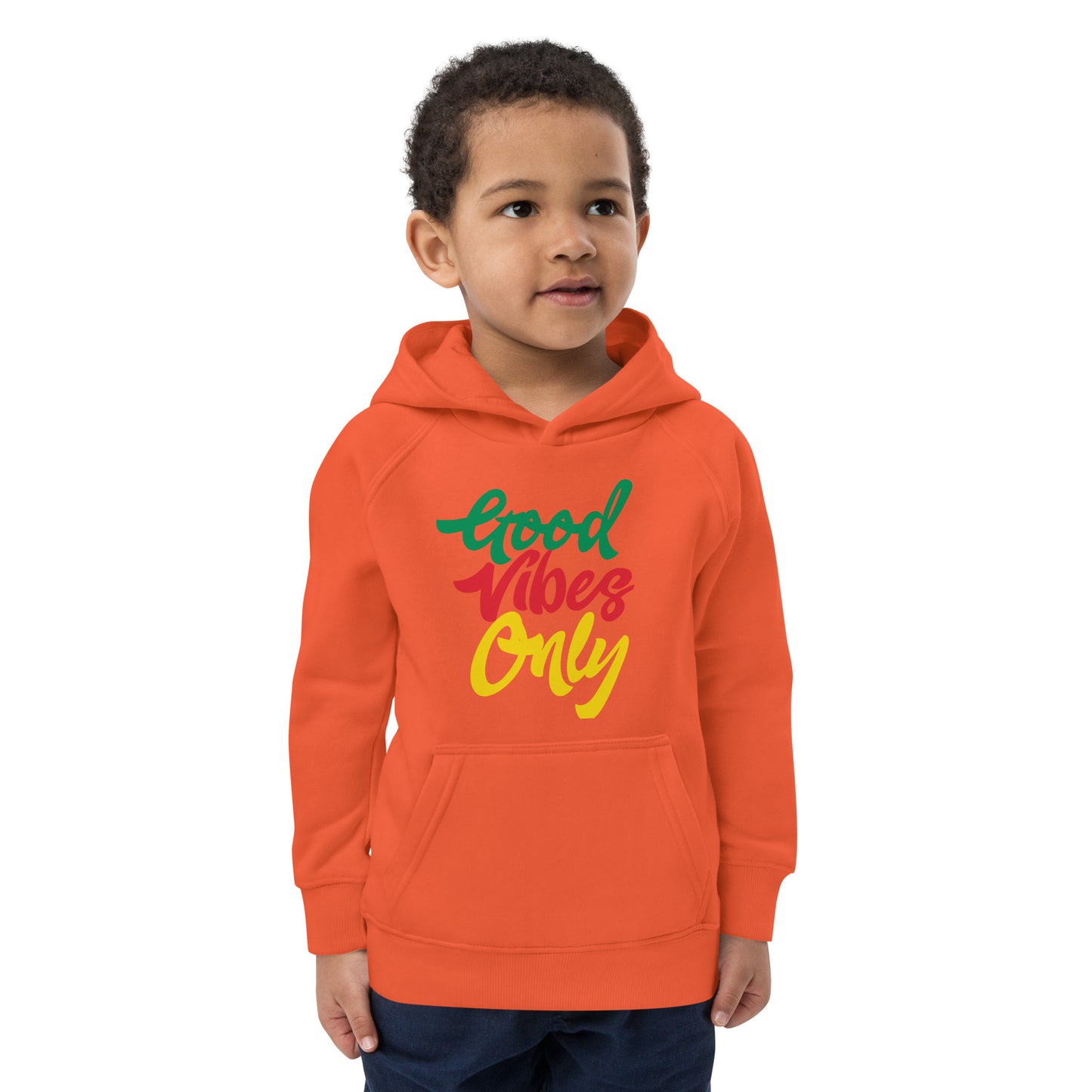 Sweat à capuche éco "Good Vibes Only" pour enfants