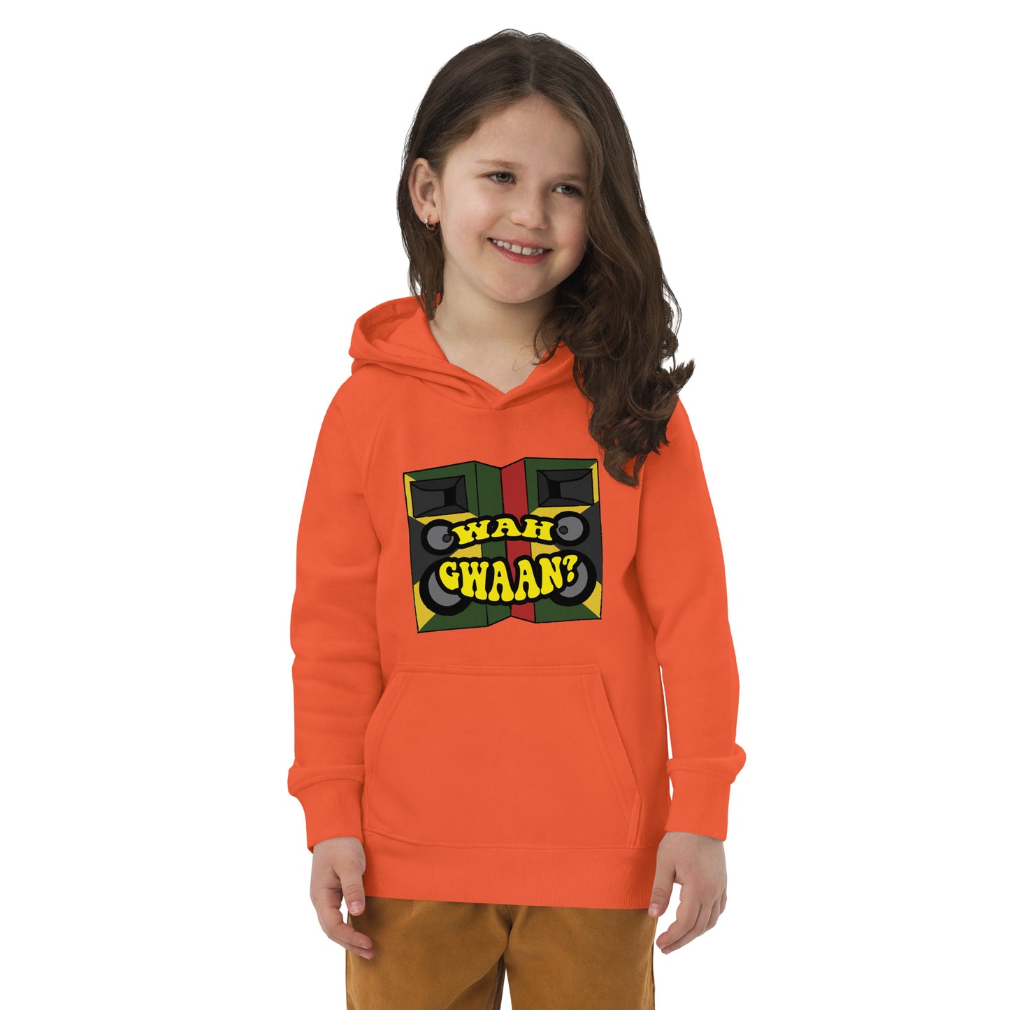 Eco-hoodie 'Wah Gwan' voor kinderen