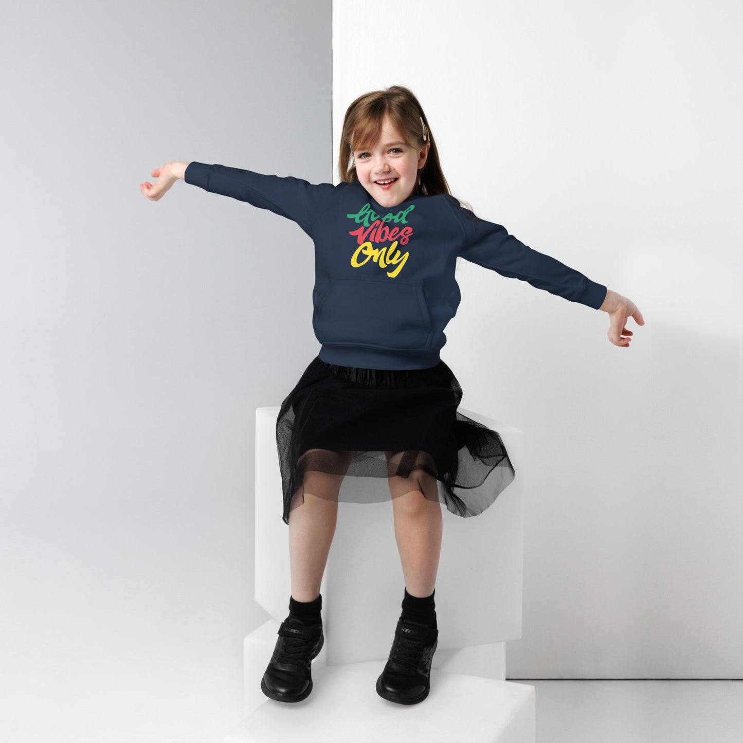 Sweat à capuche éco "Good Vibes Only" pour enfants