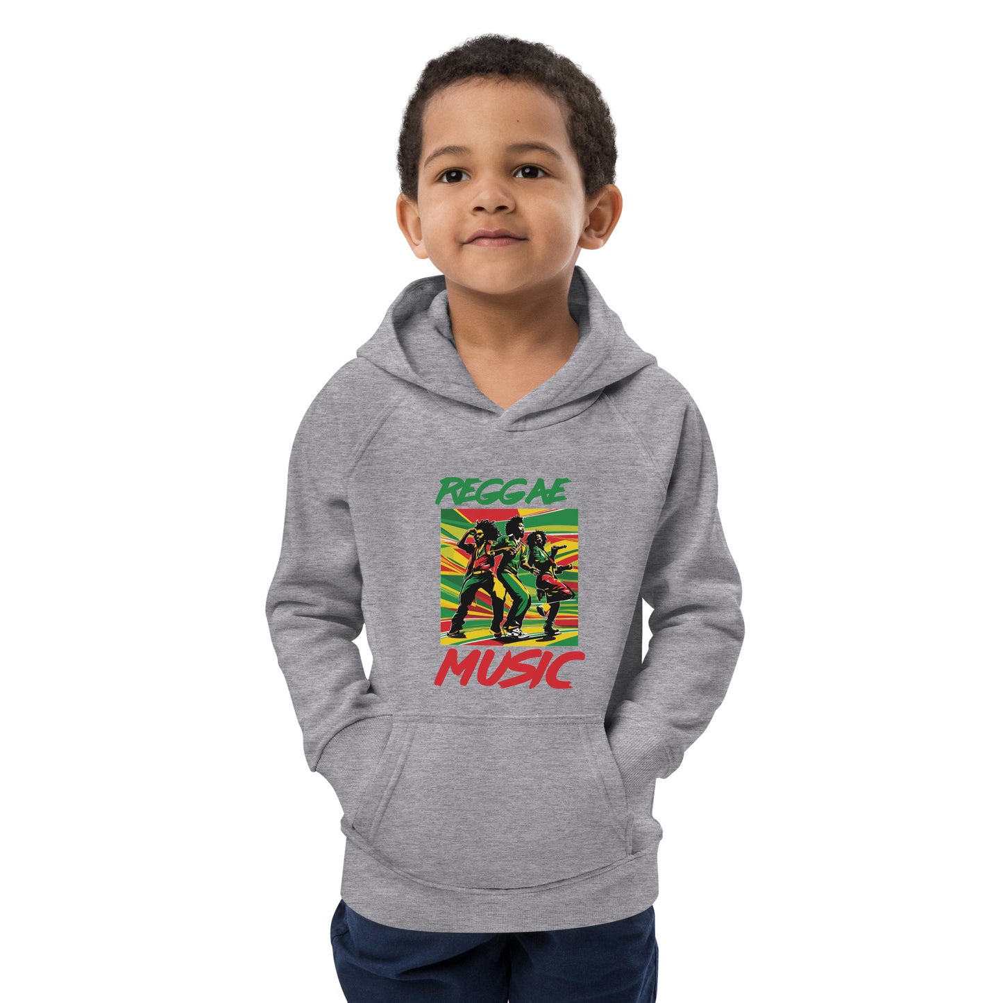 Sweat à capuche éco "Reggae Music" pour enfants