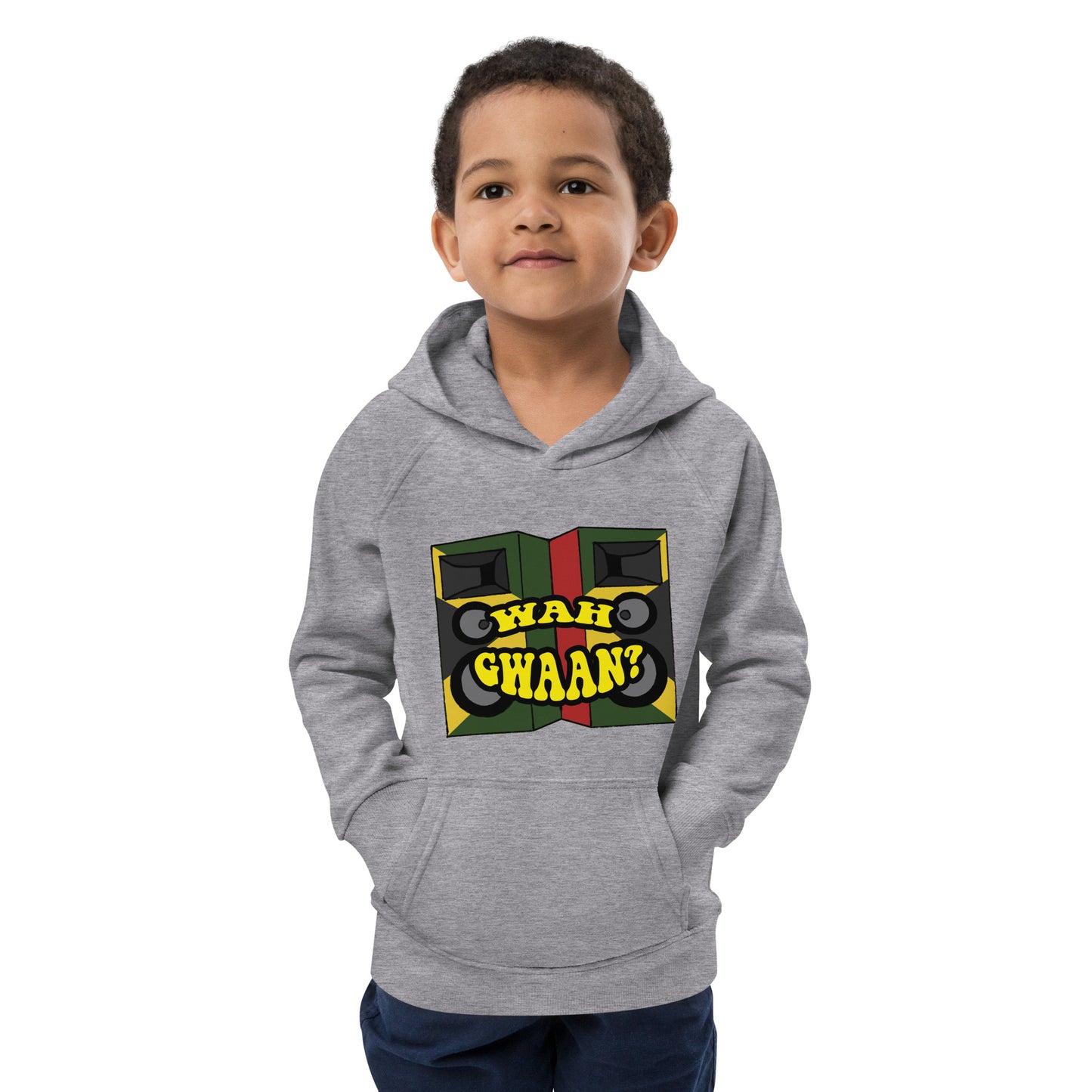 Kids 'Wah Gwaan" eco hoodie