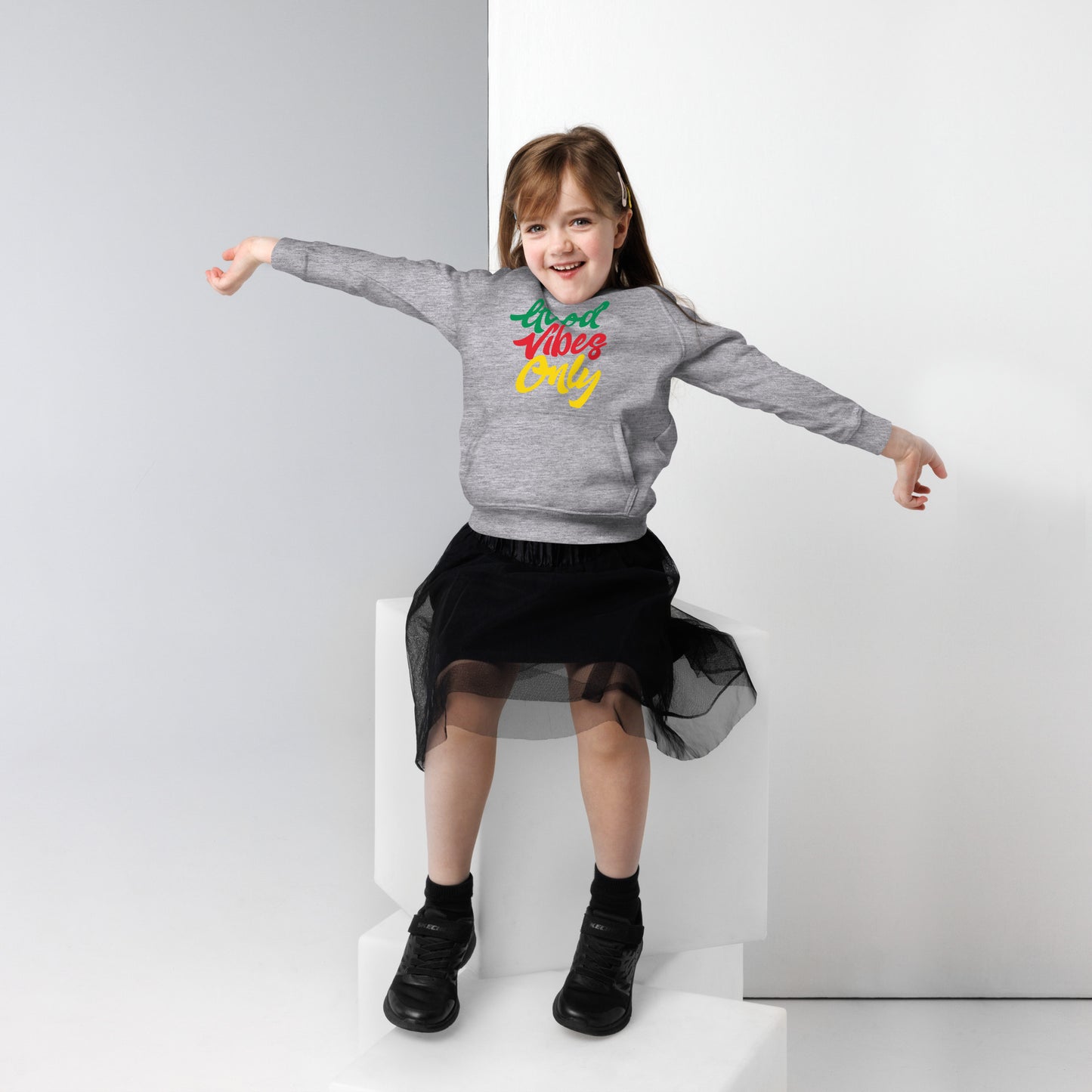 Sweat à capuche éco "Good Vibes Only" pour enfants