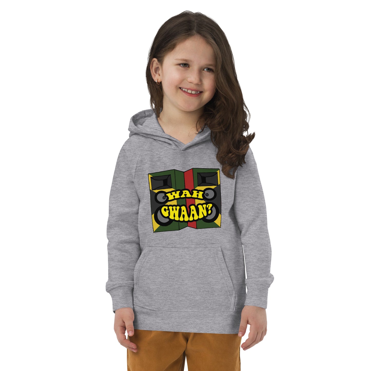 Eco-hoodie 'Wah Gwan' voor kinderen