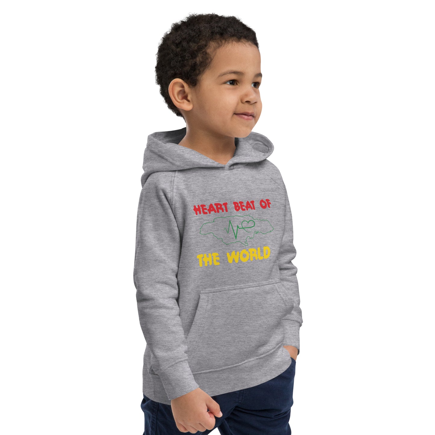 Eco-hoodie "Heartbeat" voor kinderen