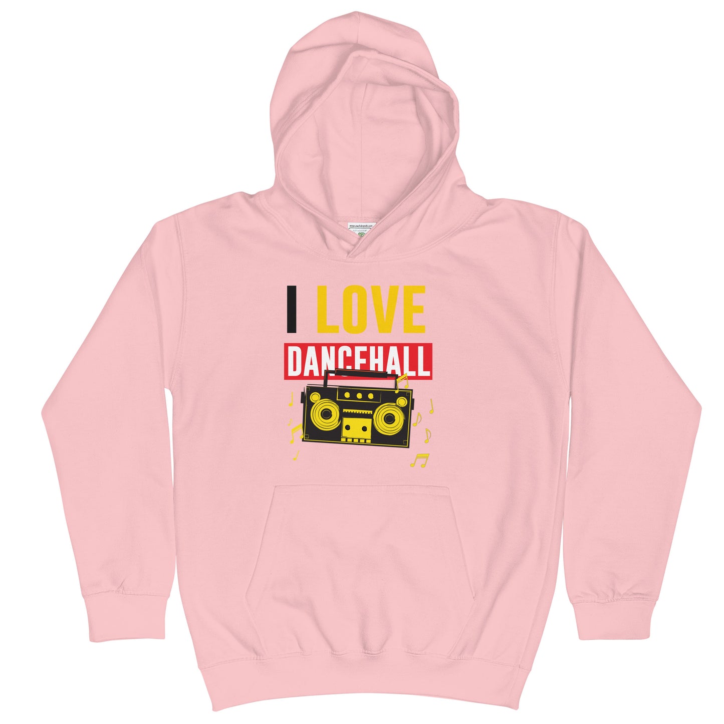 Sweat à capuche jeunesse « I love Dancehall »