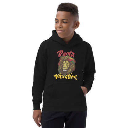 Jeugdhoodie "Rasta Vibration".