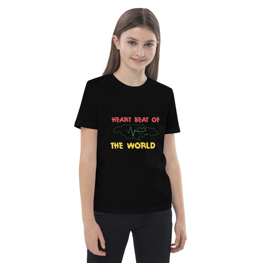 Biologisch katoenen kinder t-shirt "Heartbeat".