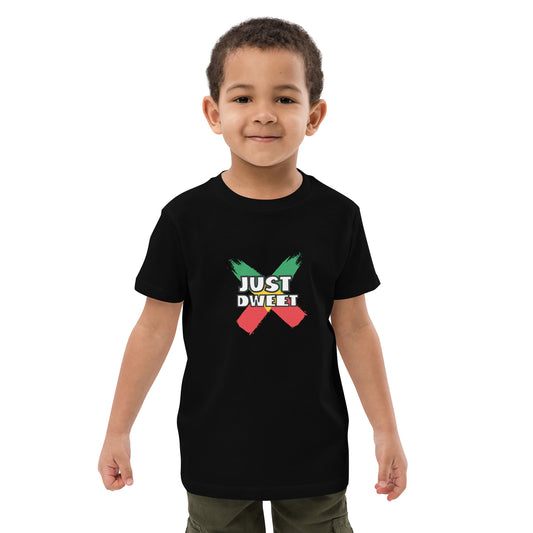 Biologisch katoenen kinder t-shirt "Just Dweet".