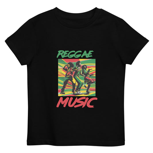 Biologisch katoenen kindert-shirt "Reggae Music".