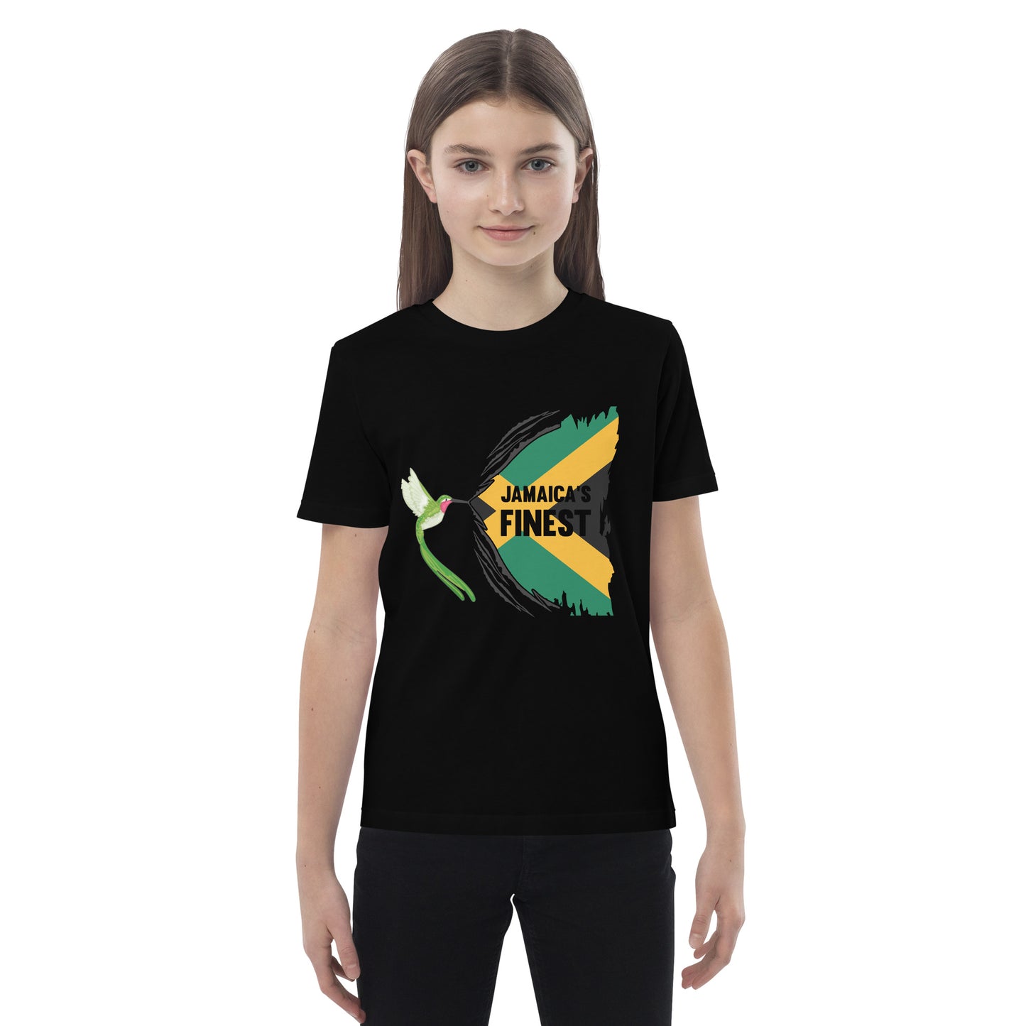 T-shirt enfant en coton bio "Le meilleur de la Jamaïque"