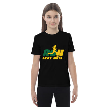 Organic cotton kids "Run Leff Dem" t-shirt