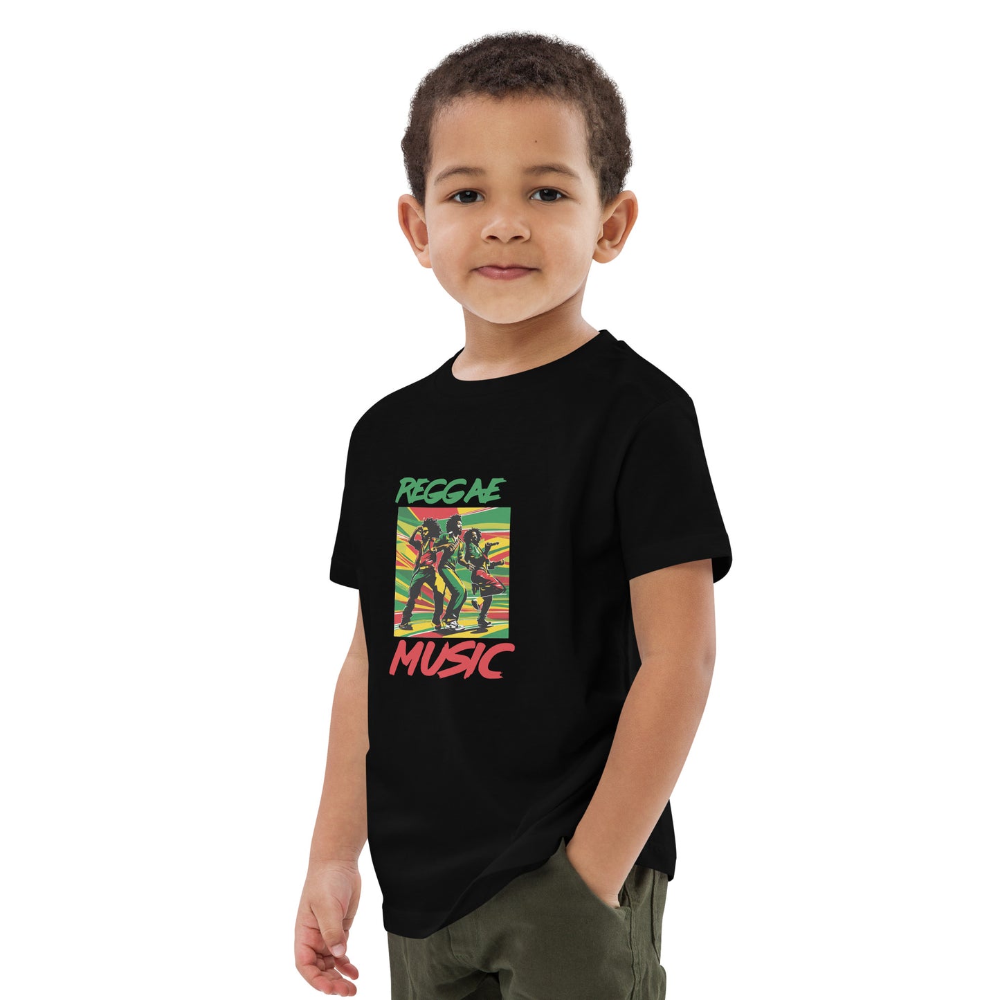 Organic cotton kids "Reggae Music" t-shirt