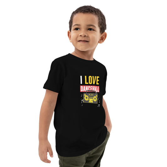 T-shirt enfant en coton bio "I Love Dancehall"