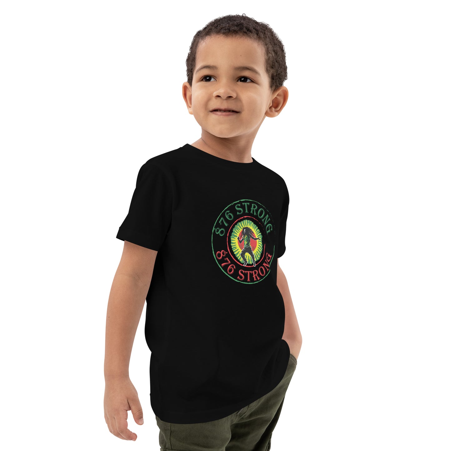 Biologisch katoenen kinder t-shirt "876 Strong".