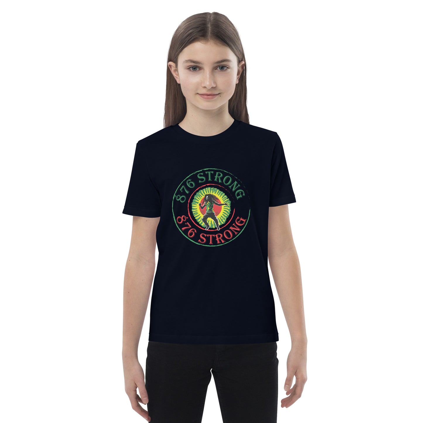 Biologisch katoenen kinder t-shirt "876 Strong".