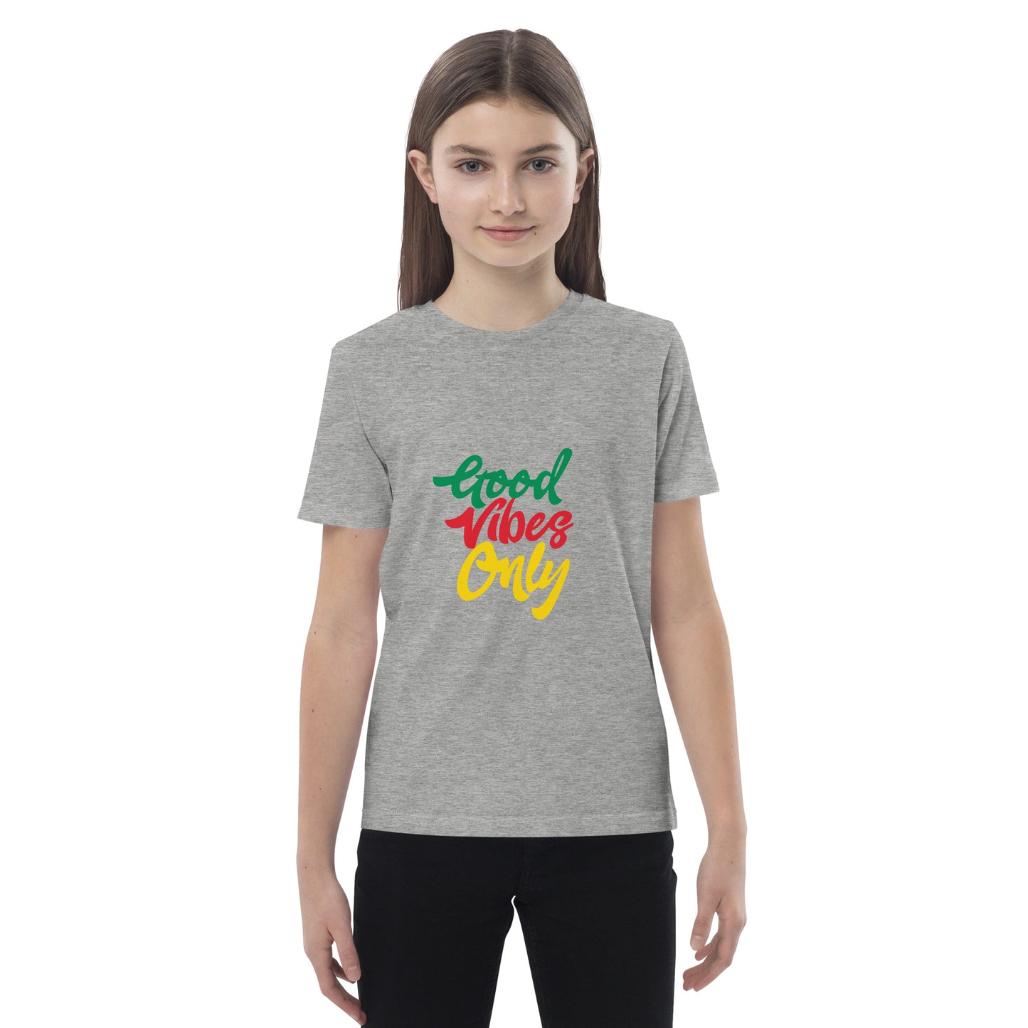 Organic cotton kids "Good Vibes Only" t-shirt