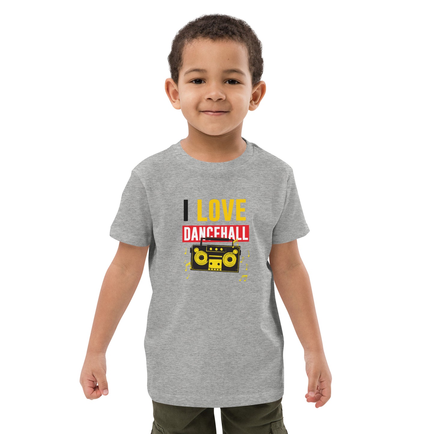 Organic cotton kids "I love Dancehall" t-shirt