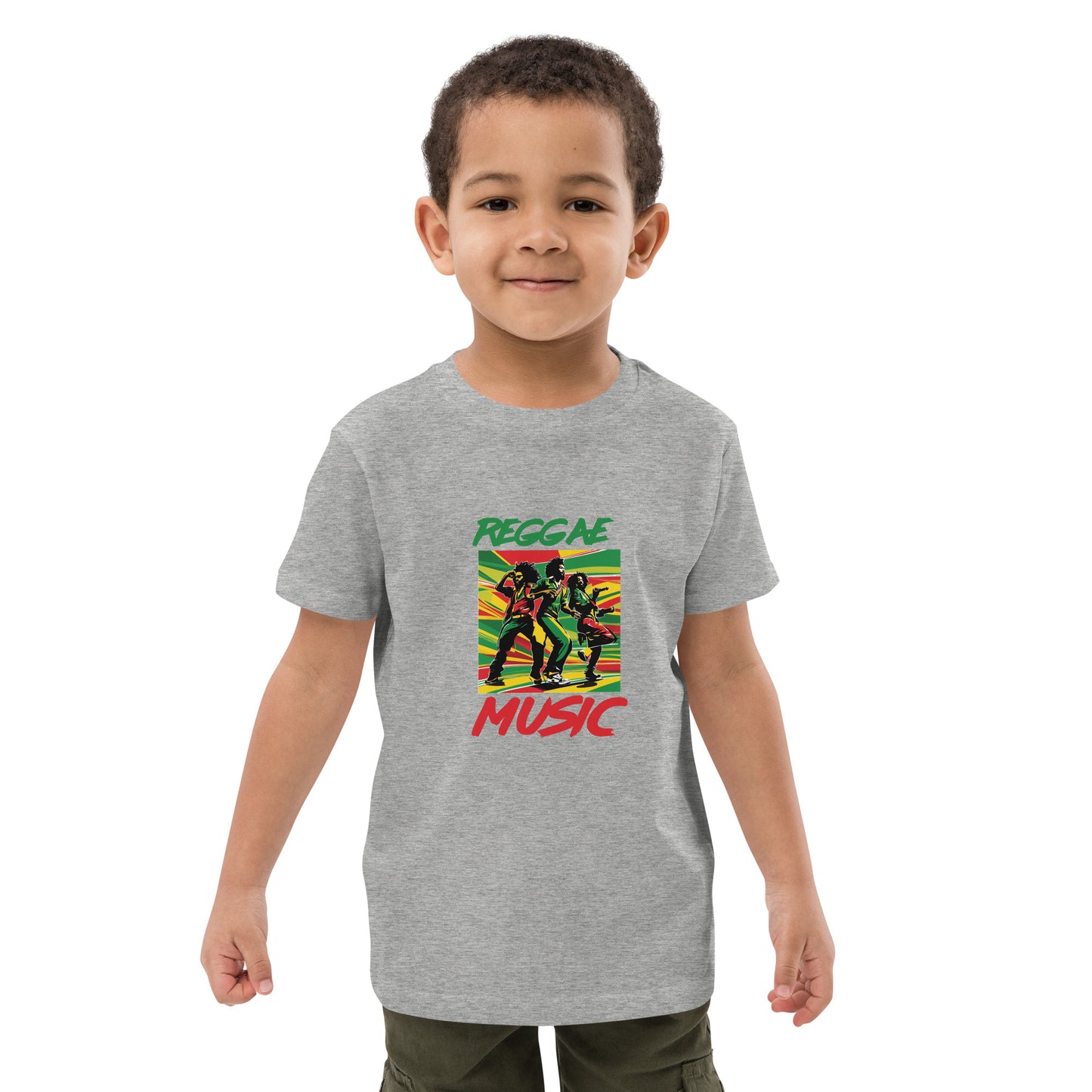 Organic cotton kids "Reggae Music" t-shirt