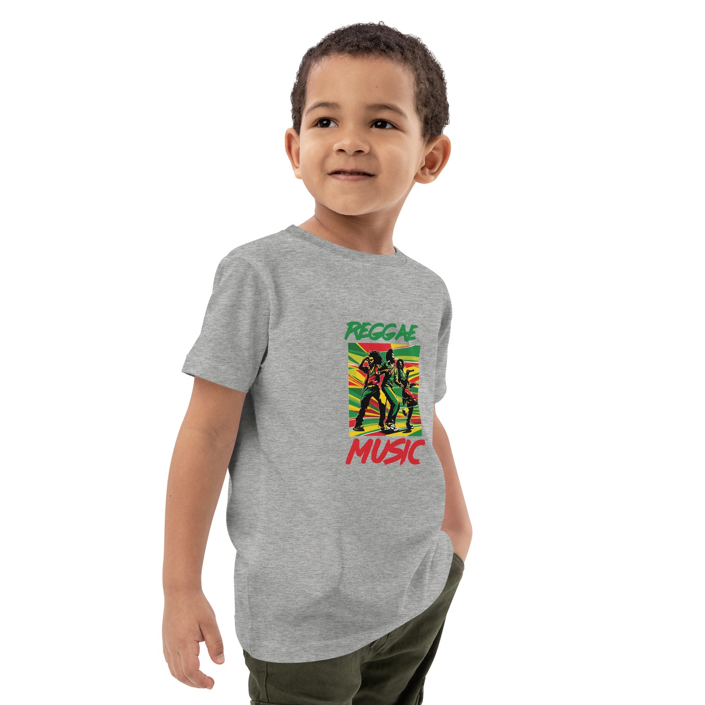 Organic cotton kids "Reggae Music" t-shirt