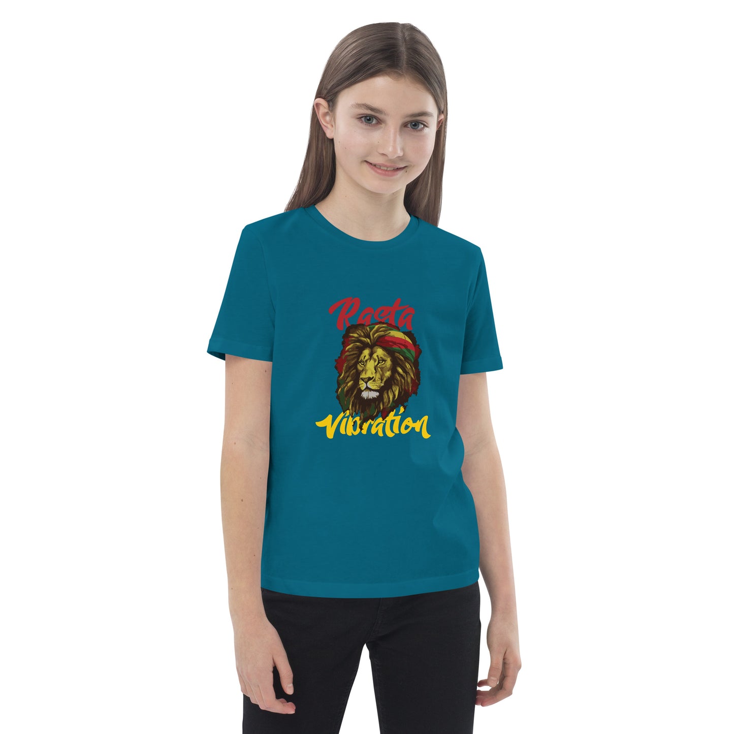 Biologisch katoenen kinder t-shirt "Rasta Vibration".