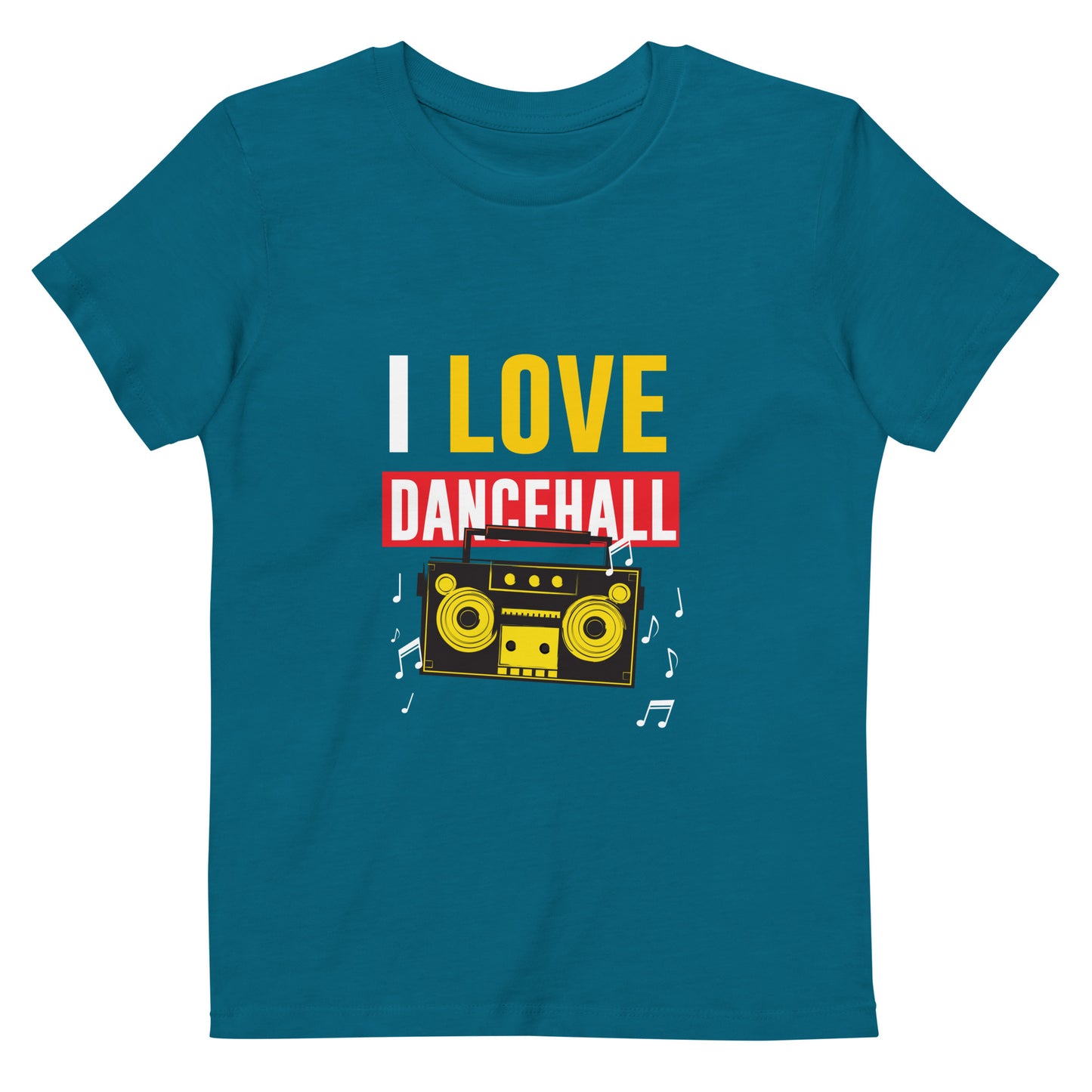 T-shirt enfant en coton bio "I Love Dancehall"