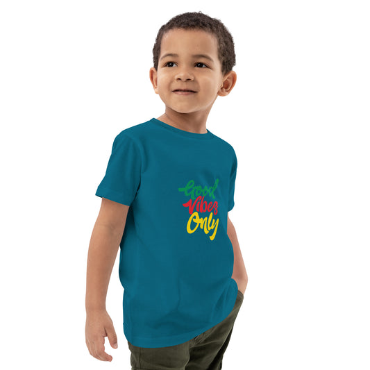 Organic cotton kids "Good Vibes Only" t-shirt