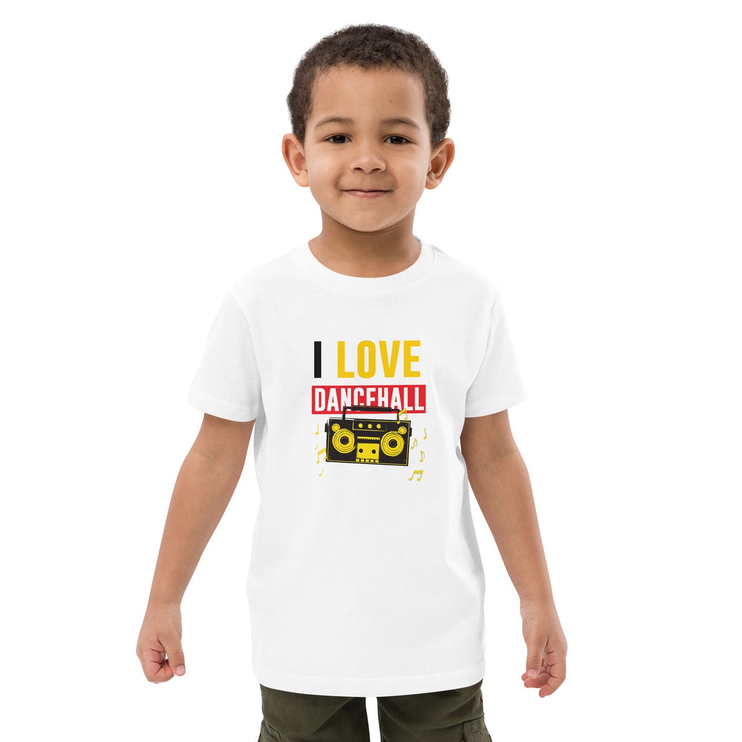 Organic cotton kids "I love Dancehall" t-shirt