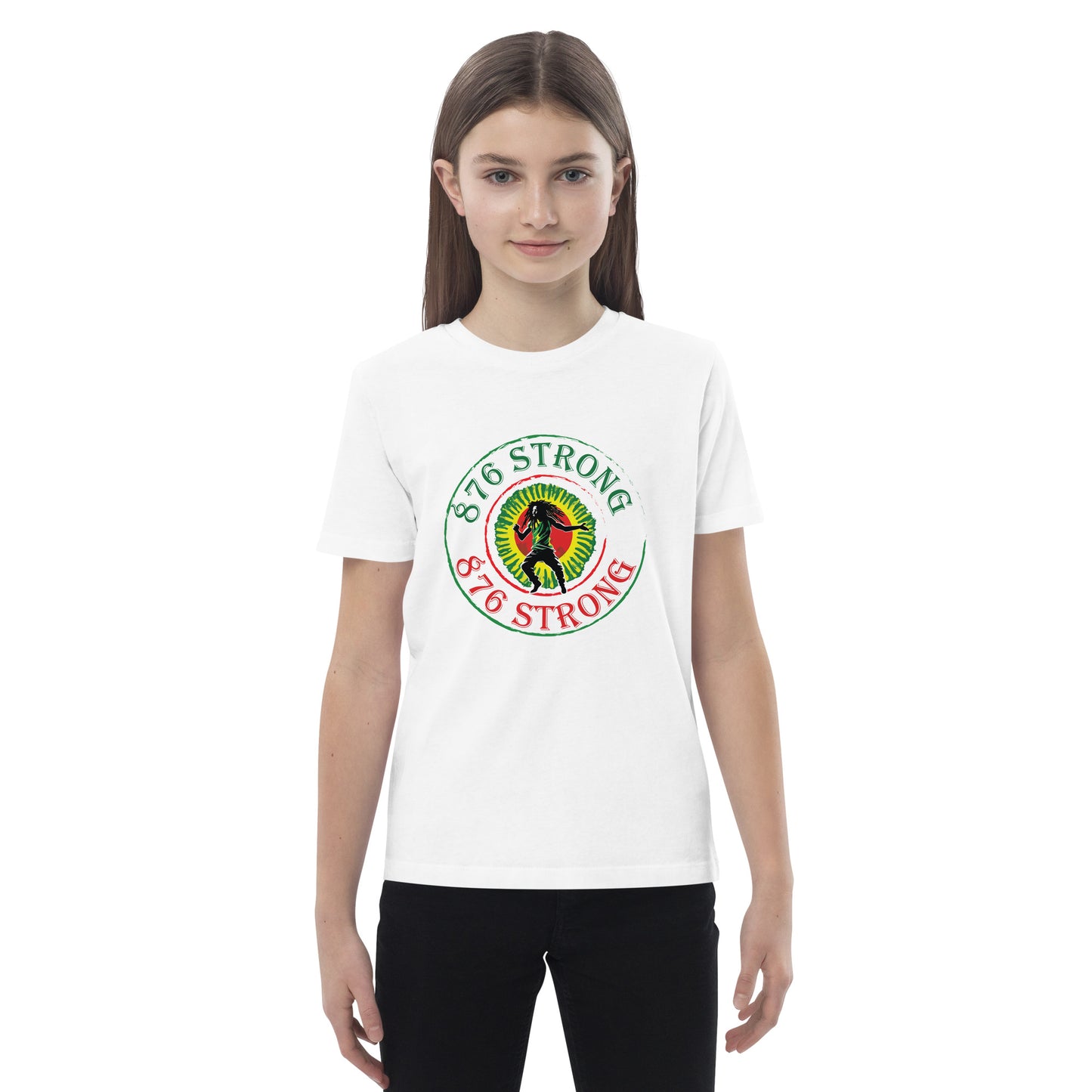 T-shirt enfant "876 Strong" en coton bio