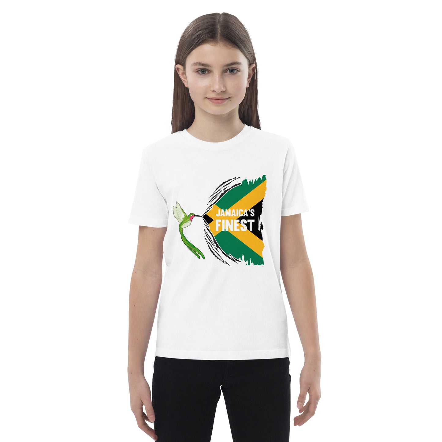 Organic cotton kids "Jamaica's finest" t-shirt