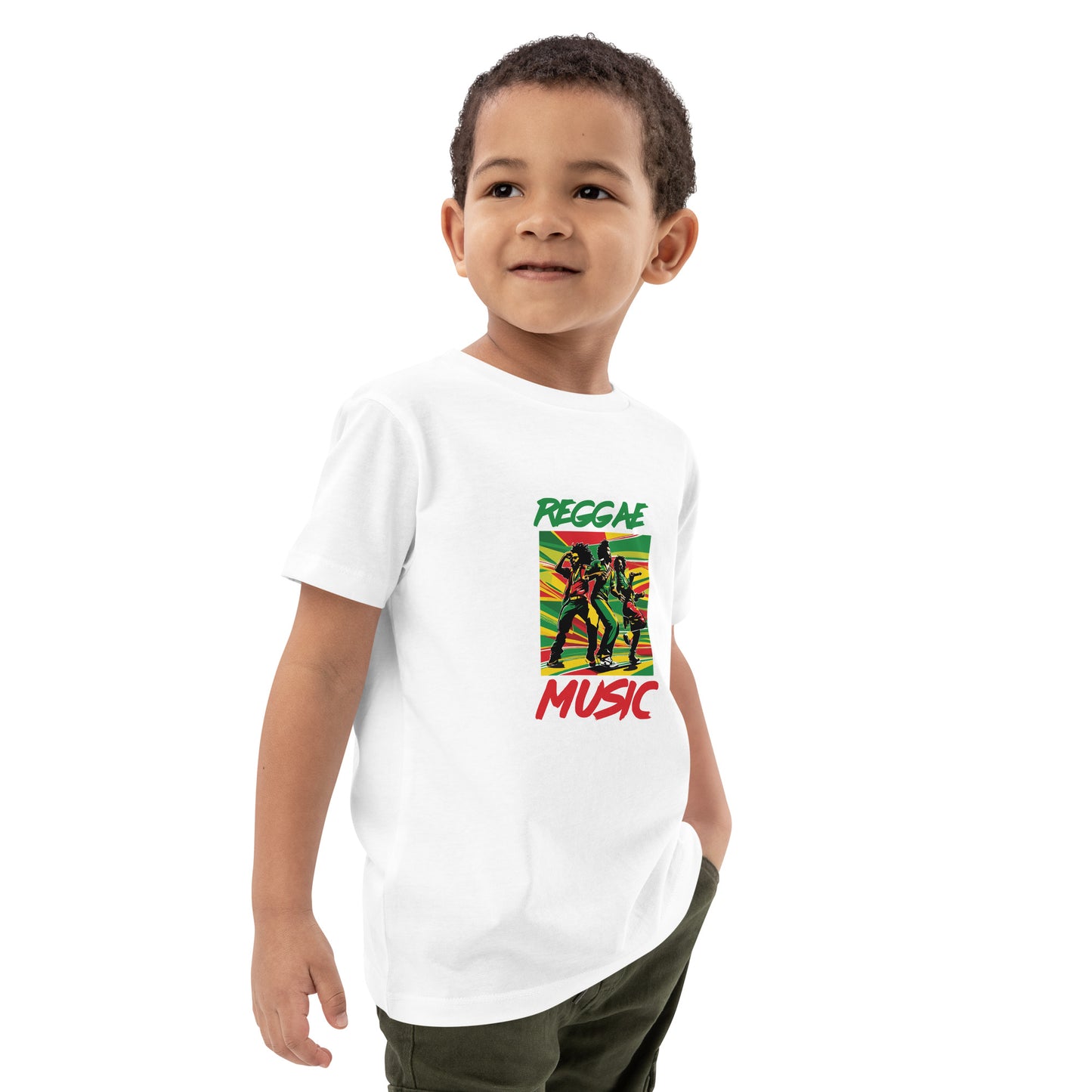 Organic cotton kids "Reggae Music" t-shirt