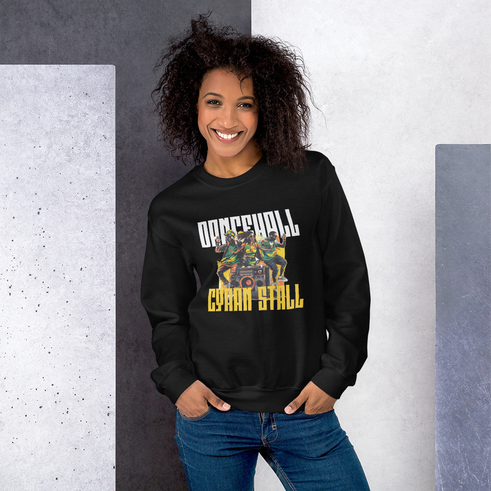 Sweat-shirt Dancehall cyaan stall