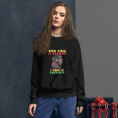 Unisex sweatshirt "Reggae is therapie".