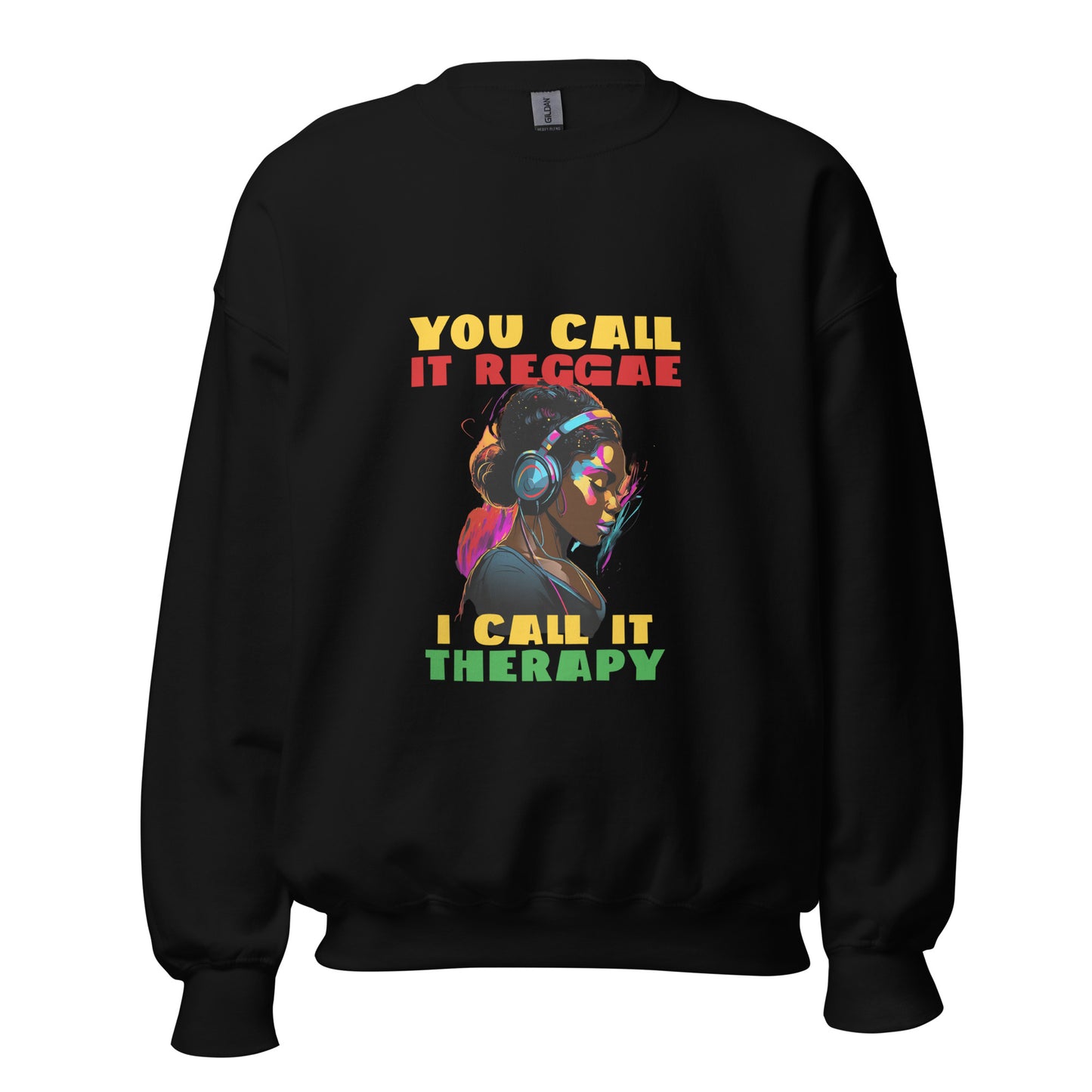 Unisex sweatshirt "Reggae is therapie".