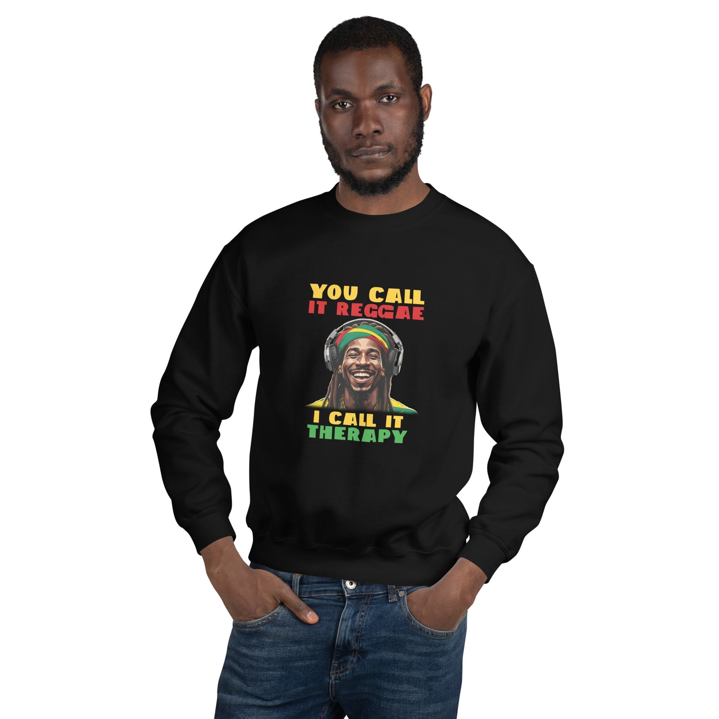 Sweat-shirt unisexe « Reggae is Therapy »