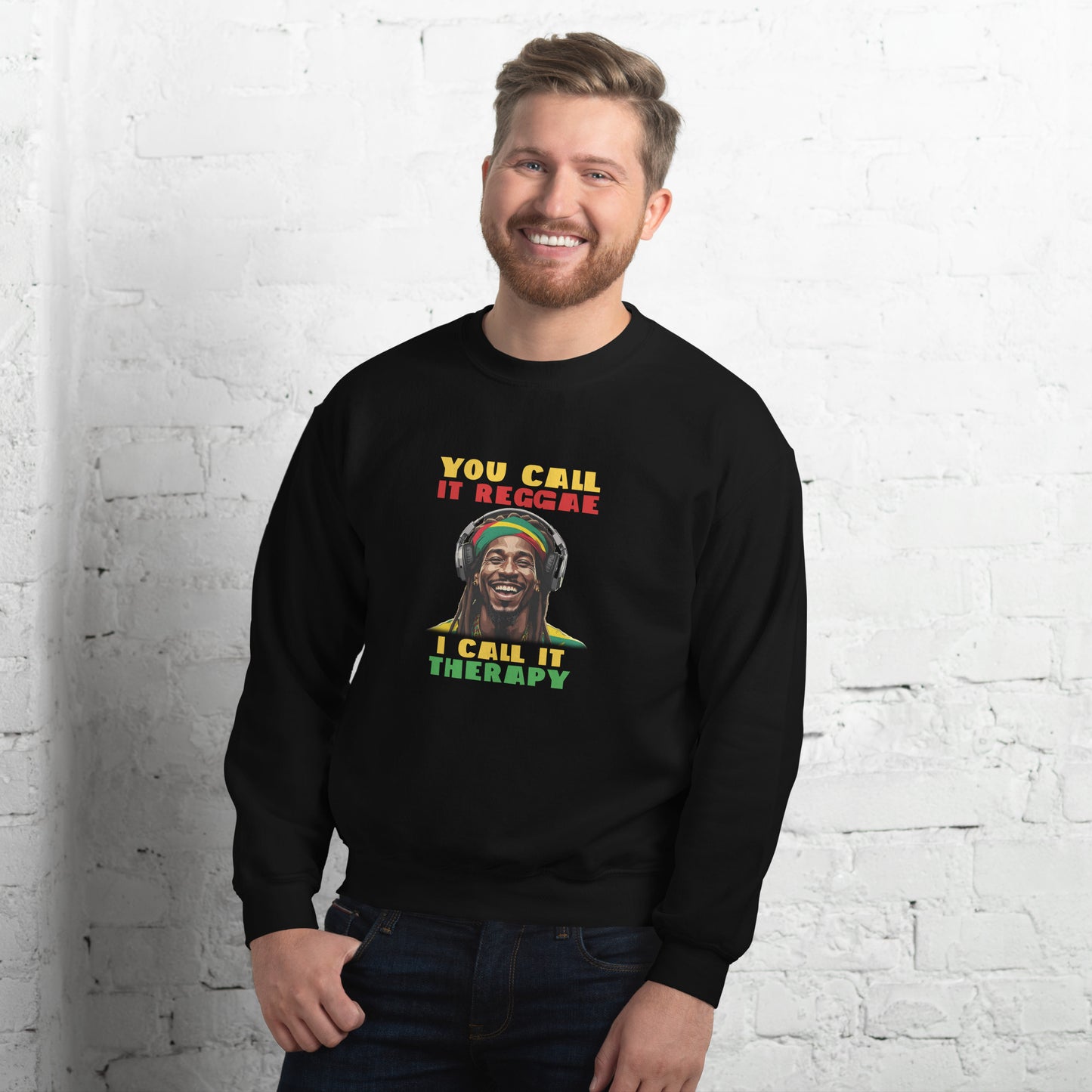 Sweat-shirt unisexe « Reggae is Therapy »