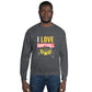 Sweat unisexe "I Love Dancehall" - Édition blanche