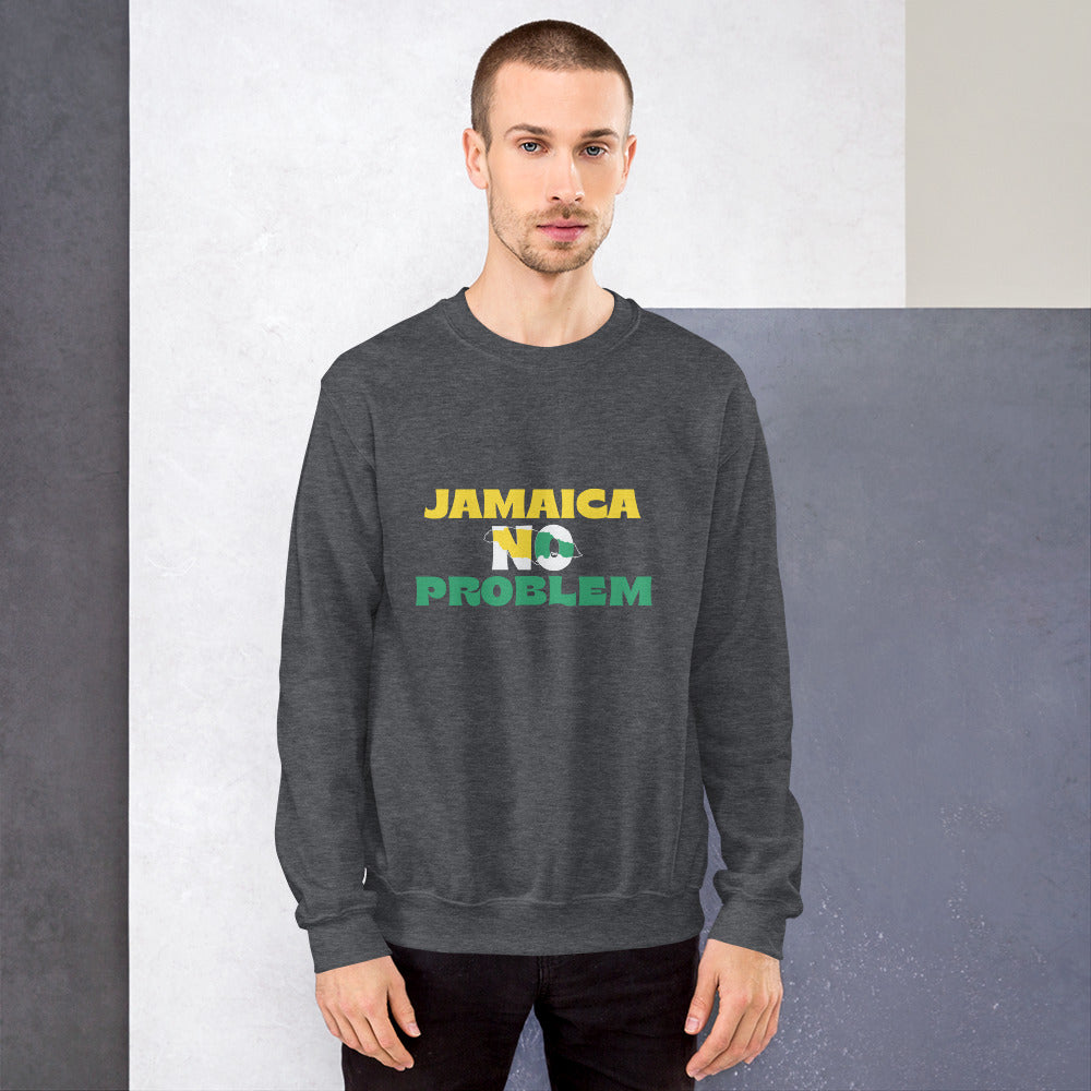 Sweatshirt unisexe "Jamaica No Problem" édition blanche