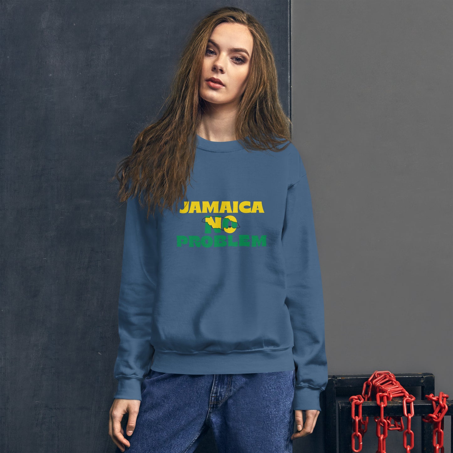 Sweatshirt unisexe "Jamaica No Problem" édition noire