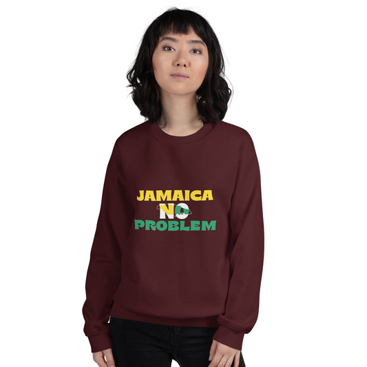 Sweatshirt unisexe "Jamaica No Problem" édition blanche