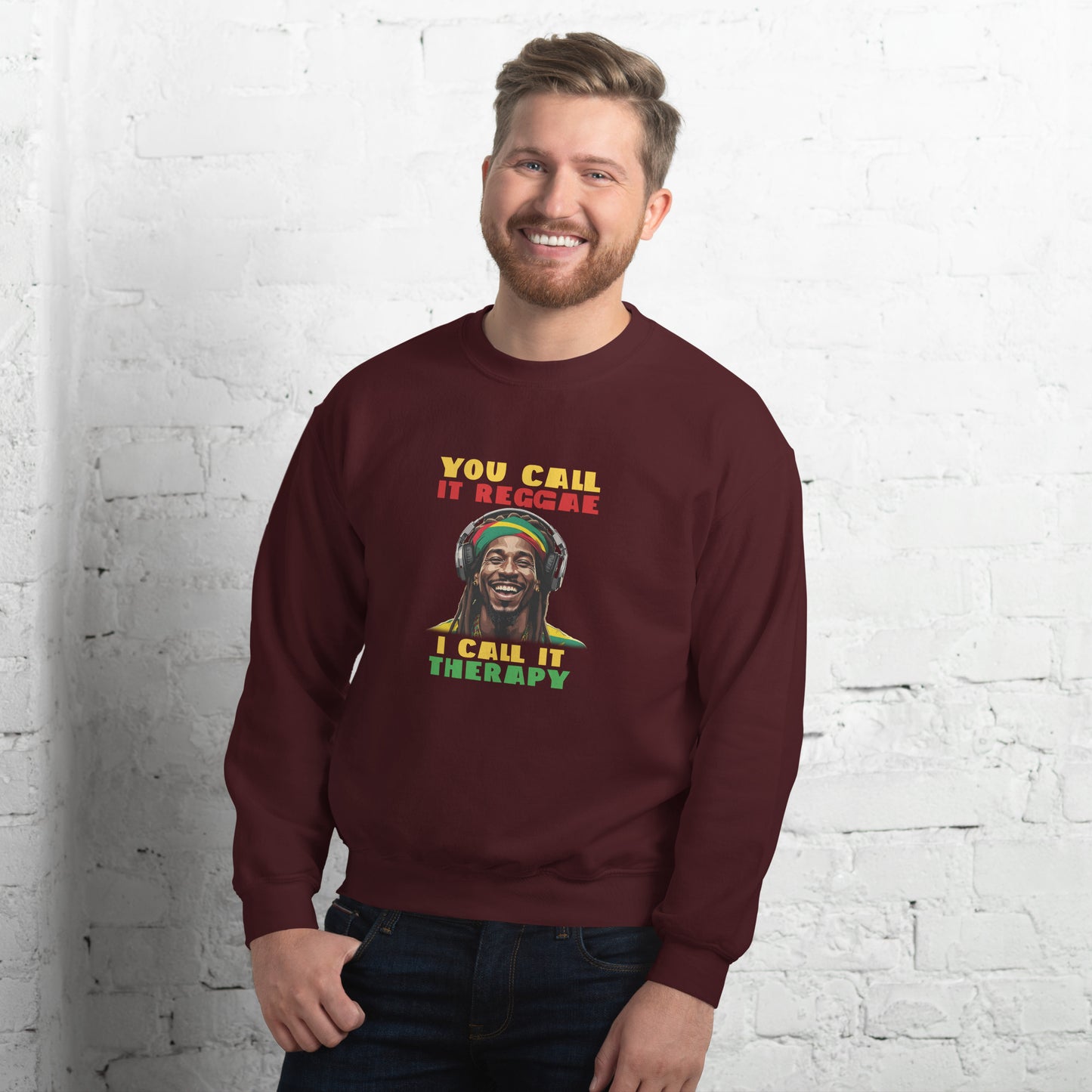 Sweat-shirt unisexe « Reggae is Therapy »