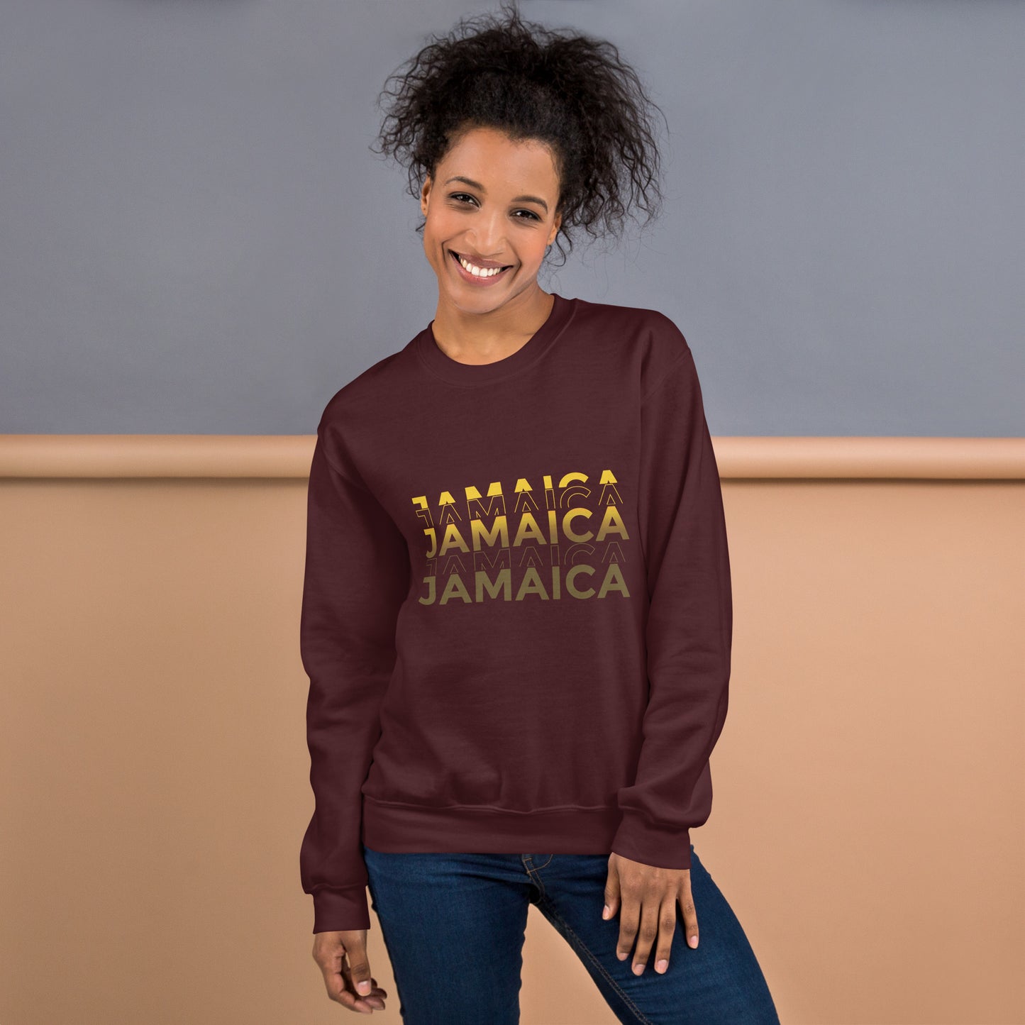 Sweat-shirt unisexe "Jamaica Gold"