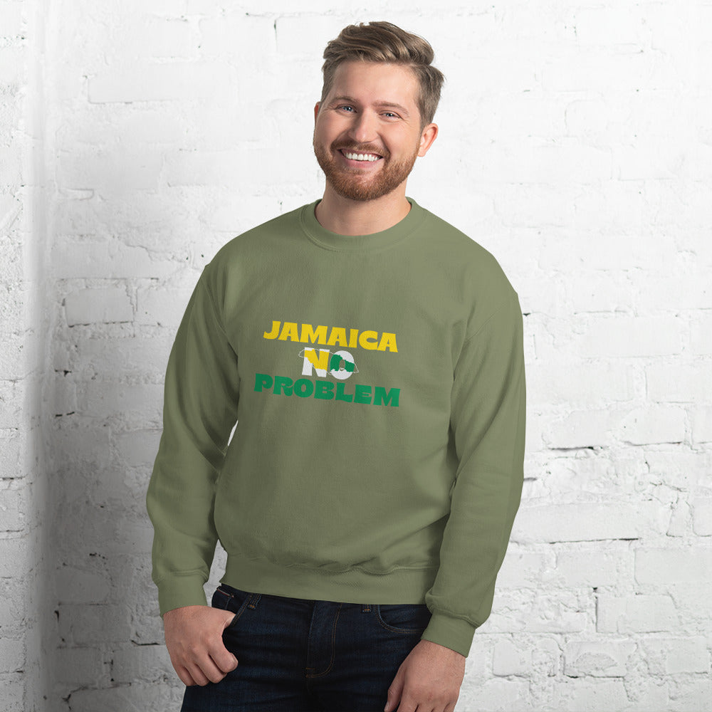 Sweatshirt unisexe "Jamaica No Problem" édition blanche