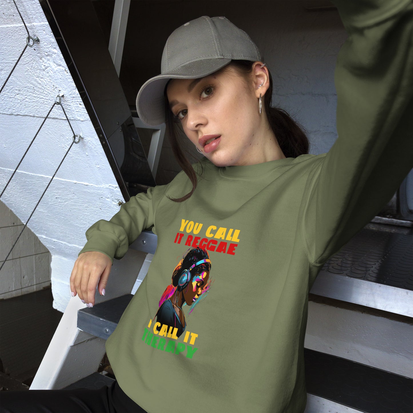 Unisex "Reggae is Therapy" Sweatshirt