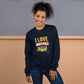 Sweat unisexe "I Love Dancehall" - Édition blanche