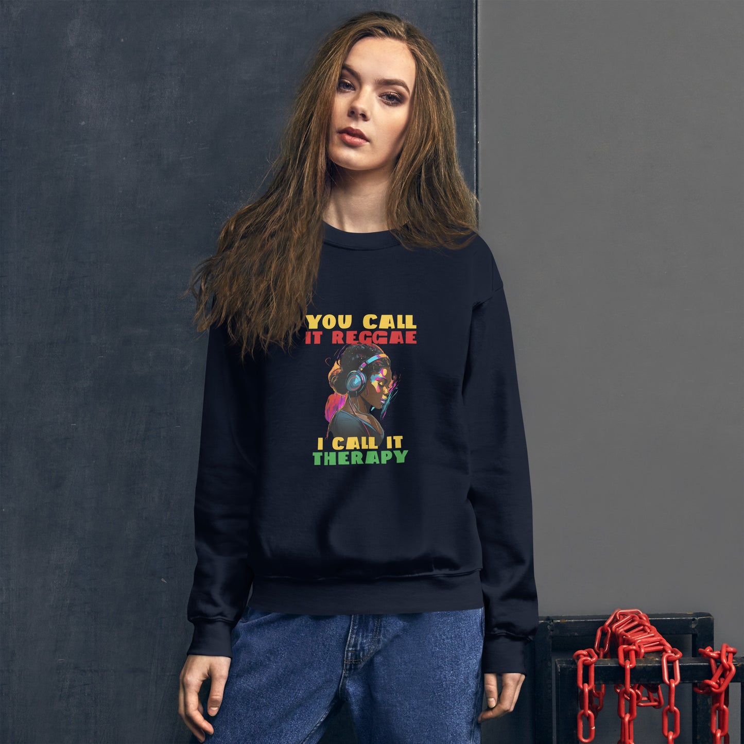 Unisex "Reggae is Therapy" Sweatshirt