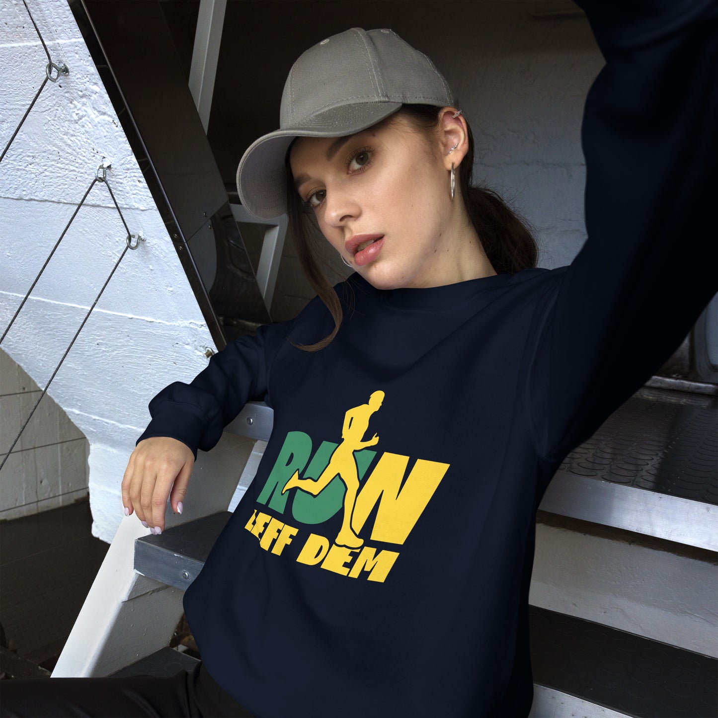 Sweat-shirt unisexe « Run Leff Dem »