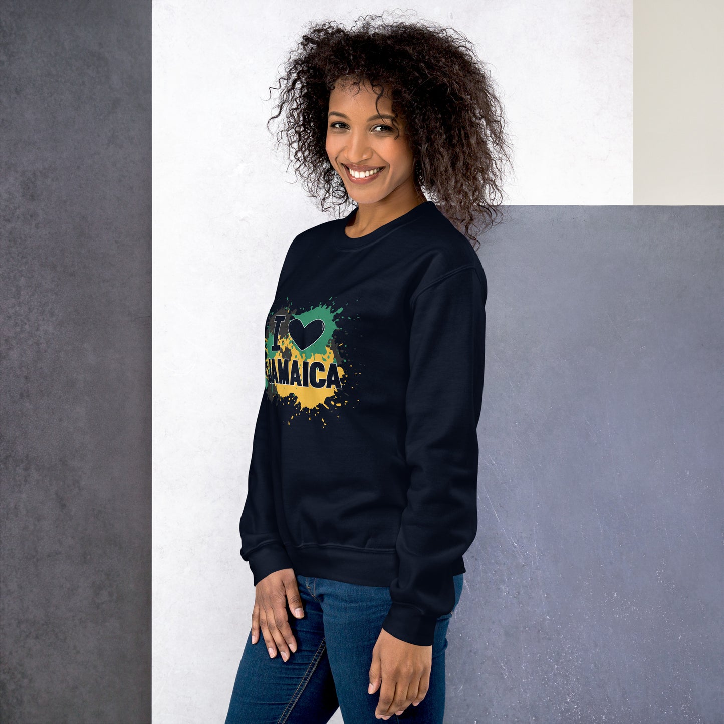 Sweat-shirt unisexe « I &lt;3 Jamaïque »